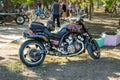 KROPIVNITSKIY, UKRAINE ÃÂ¢Ã¢âÂ¬Ã¢â¬Å 16 SEPTEMBER, 2017: Custom Paint Motorcycle. Aerography visual arts, Airbrush cars and motorcycles